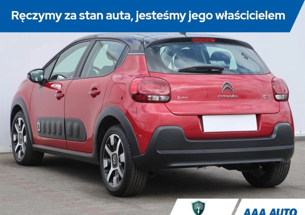 Citroen C3 cena 53000 przebieg: 70038, rok produkcji 2019 z Jasień małe 121